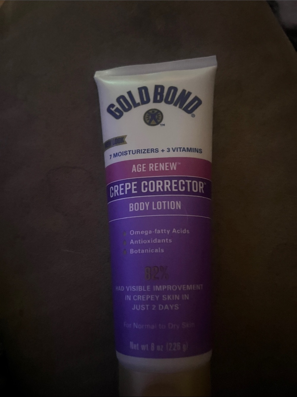 Gold Bond Age Renew Crepe Corrector Body Lotion - Purple & White